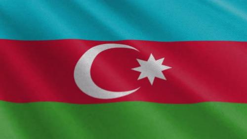 Videohive - Azerbaijan Flag Animation - 47633581 - 47633581