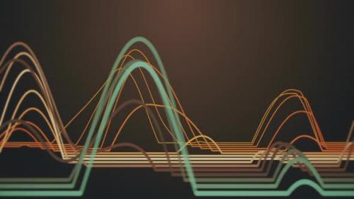 Videohive - Retro Sine Waveform Science Background - 47633907 - 47633907