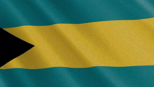 Videohive - Bahamas Flag Animation - 47634030 - 47634030