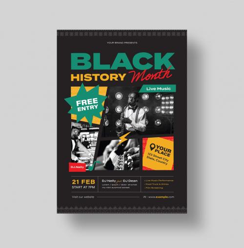 Black History Month Flyer Template 637171427