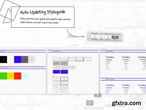 Squiggle Low-Fidelity Design Kit Ui8.net