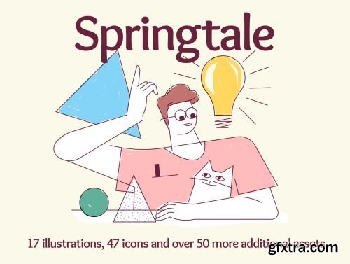 Springtale - illustration pack Ui8.net