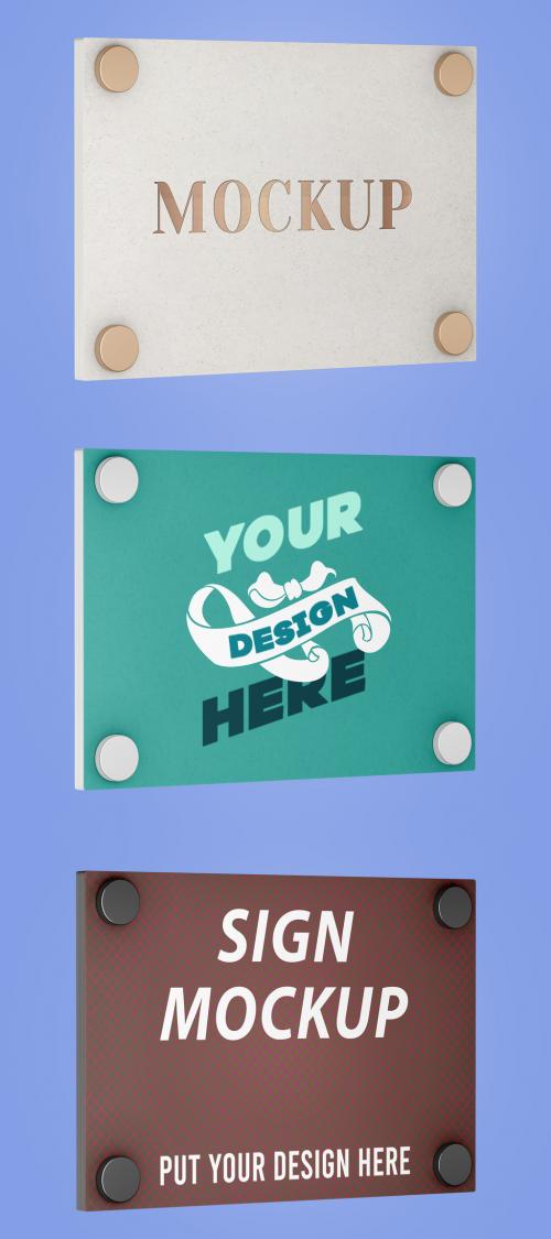 Sign on Wall Mockup 636720111