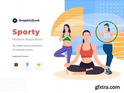 Sporty - Modern Sports Illustration Ui8.net