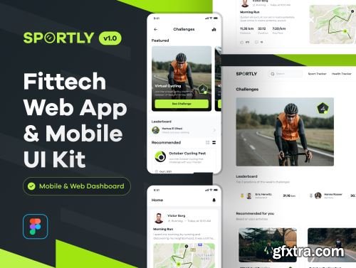 Sportly - Fittech Web App UI Kit Ui8.net