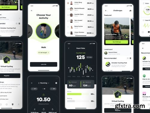 Sportly - Fittech Web App UI Kit Ui8.net