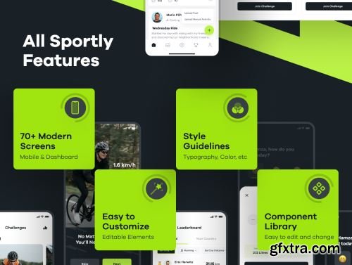 Sportly - Fittech Web App UI Kit Ui8.net