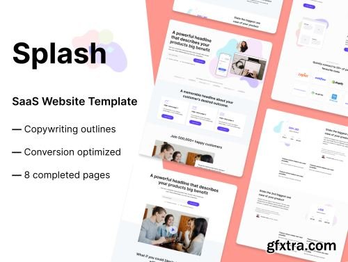 Splash SaaS Website Template Ui8.net