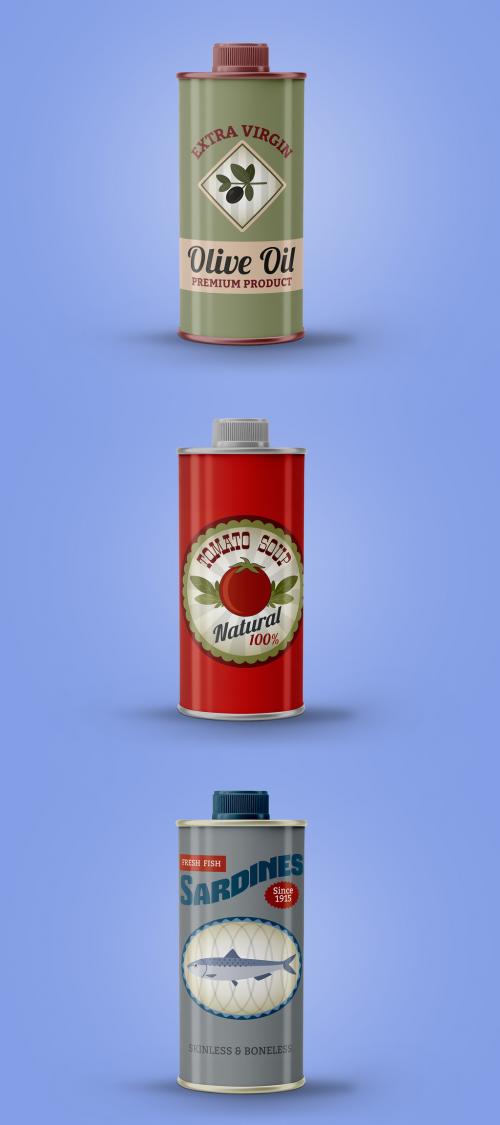 Glossy Oil Tin Can Mockup 636719909