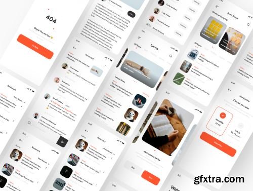 Bacha - News App UI Kit Ui8.net