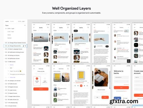 Bacha - News App UI Kit Ui8.net