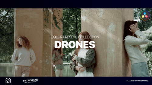 Videohive - Drones LUT Collection Vol. 02 for DaVinci Resolve - 47700617 - 47700617