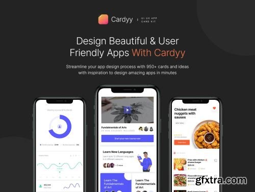 Cardyy - 950+ App UI Cards Kit Ui8.net