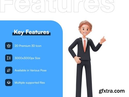 Career Man 3D Character Ui8.net