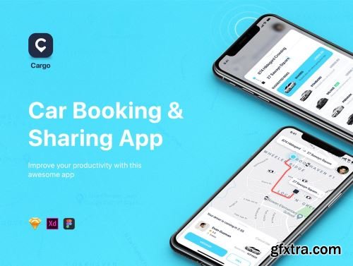 Cargo - Car Booking & Sharing App Ui8.net