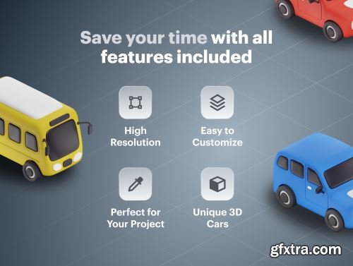 Carly - Car & Vehicle 3D Icon Set Ui8.net