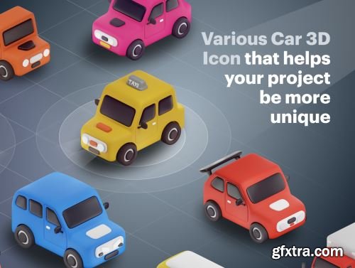 Carly - Car & Vehicle 3D Icon Set Ui8.net