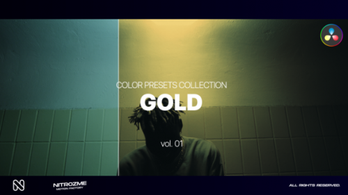 Videohive - Gold LUT Collection Vol. 01 for DaVinci Resolve - 47700626 - 47700626