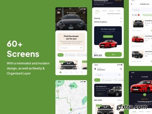 Carsel - Car Marketplace App UI Kits Ui8.net