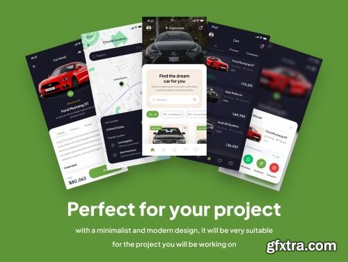 Carsel - Car Marketplace App UI Kits Ui8.net