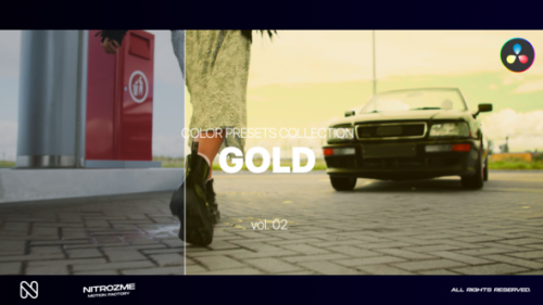 Videohive - Gold LUT Collection Vol. 02 for DaVinci Resolve - 47700631 - 47700631