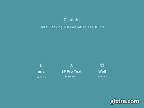 Cesha - Hotel Booking & Reservation App UI Kit Ui8.net