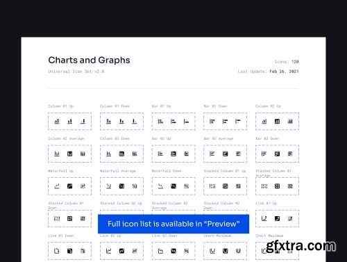 Charts and Graphs Icon Set Ui8.net