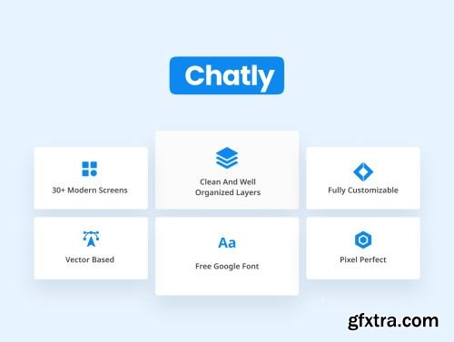 Chatly - Social Media App UI Kit Ui8.net