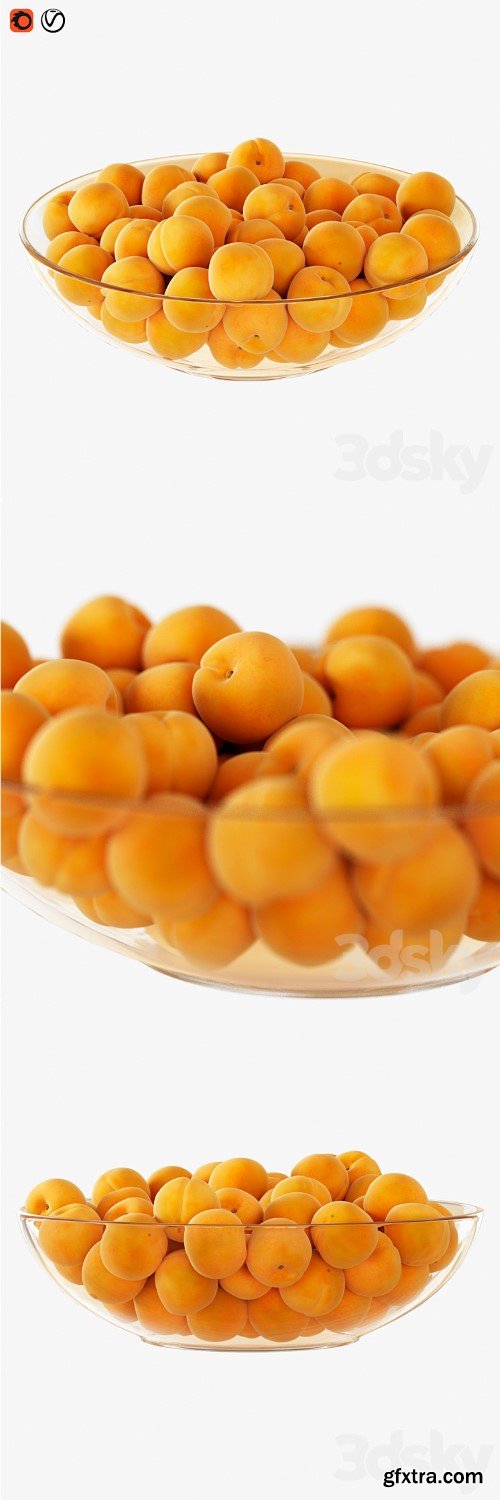 Apricots in a vase