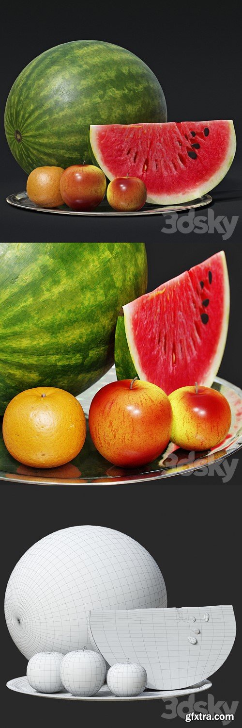 Watermelon with fruit