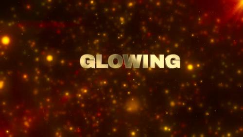 Videohive - Glowing Golden Festive Text Background - 47600890 - 47600890