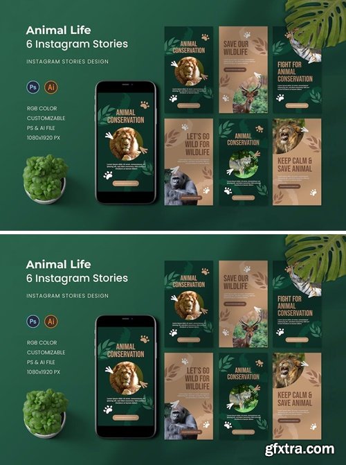Animal Life Instagram Story GAH8ZRE