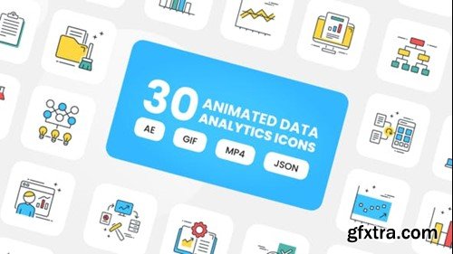 Videohive Animated Data Analytics Icons 47659391