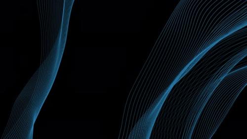 Videohive - Blue String Particles - 47614004 - 47614004