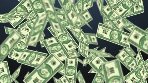 Videohive - Cartoon Dollars Falling - 47614021 - 47614021