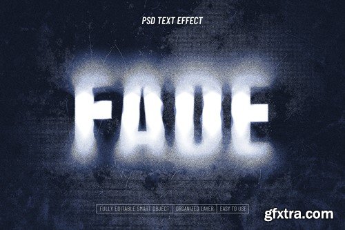 Fade Texture Photoshop Text Effect XY9CZCG