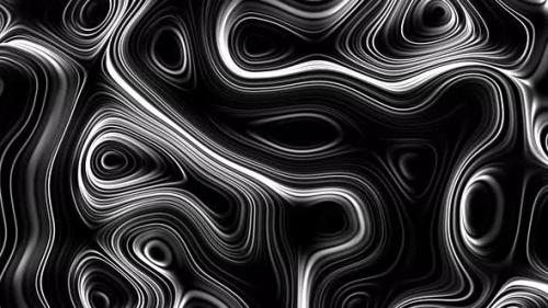 Videohive - Black and White Liquid Fluid Texture Shape Material Background - 47618986 - 47618986