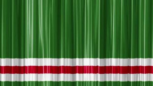 Videohive - Chechen Repub Lic Of Ichkeria Flag Curtain Wave - 47619754 - 47619754