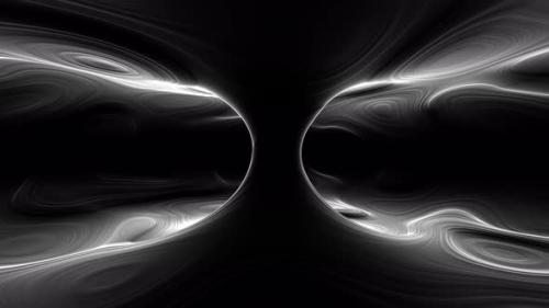 Videohive - Black and White Liquid Fluid Texture Shape Material Background - 47620086 - 47620086