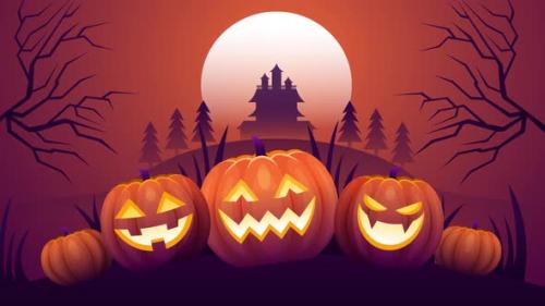 Videohive - Halloween Pumpkin Popup H264 - 47620381 - 47620381