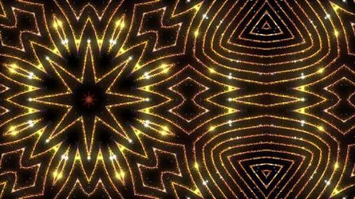 Videohive - Ornament Kaleidoscope Gold Background - 47621005 - 47621005