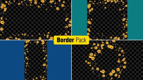 Videohive - Flowers Border Pack V7 - 47621373 - 47621373