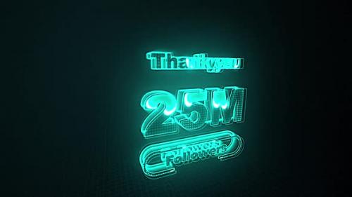 Videohive - 25M Followers Celebration - 47621383 - 47621383