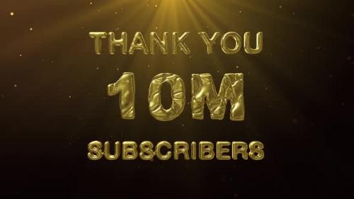 Videohive - 10M Subscribers Celebration Greeting - 47638838 - 47638838