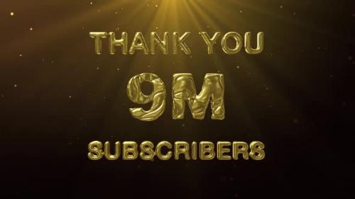 Videohive - 9M Subscribers Celebration Greeting - 47638843 - 47638843