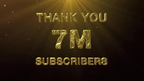 Videohive - 7M Subscribers Celebration Greeting - 47638844 - 47638844