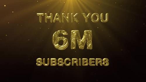 Videohive - 6M Subscribers Celebration Greeting - 47638847 - 47638847