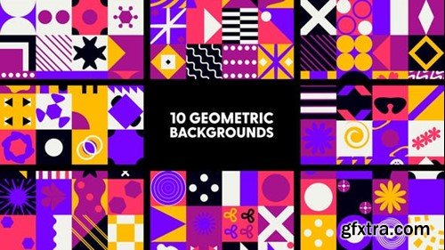 Videohive Geometric Backgrounds 47709905