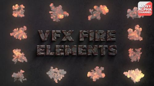 Videohive - VFX Fire Elements | Motion Graphics - 47639135 - 47639135