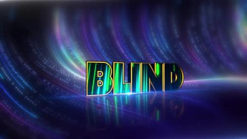 Videohive - Blind Futuristic Neon Text On Cybernetic Canvas - 47639734 - 47639734